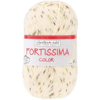 Schoeller Stahl Fortissima 4-fach color tweed 573 Natur